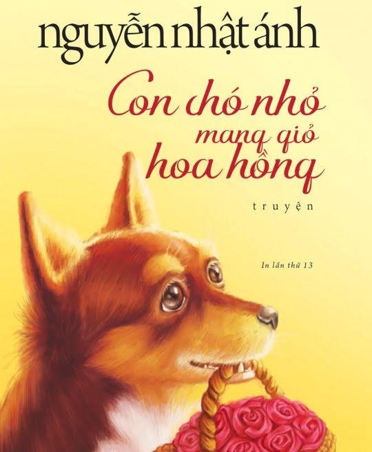 con-cho-nho-mang-gio-hoa-hong-4512