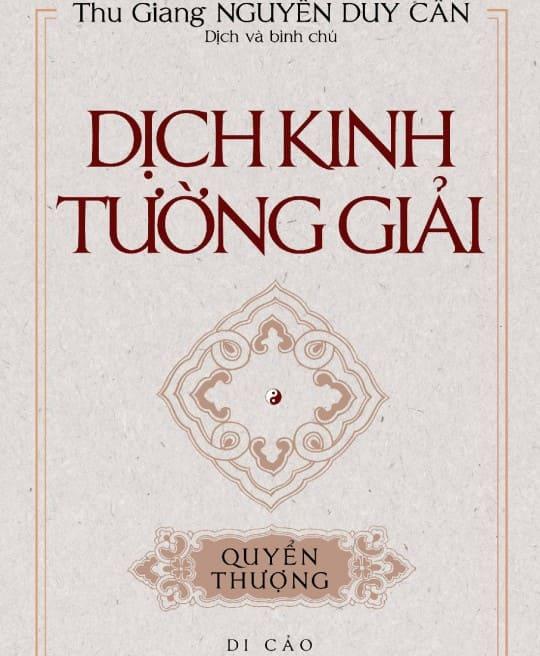 DỊCH KINH TƯỜNG GIẢI (DI CẢO) - QUYỂN THƯỢNG